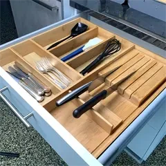 Bestikindsats til 60 cm skuffe med knivholder